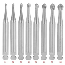 Dental Low Speed Contra Angle Handpiece Tungsten Steel Carbide Burs RA1-RA8