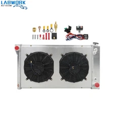 CU369 4 Row Radiator+Shroud Fan 1967-1972 For Chevy GMC C/K 10/20/30 Series