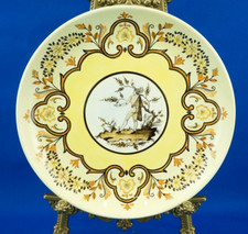 CIA MANNA TORINO epigono Lenci grande piatto ceramica DECO 1900 XX stile Savona