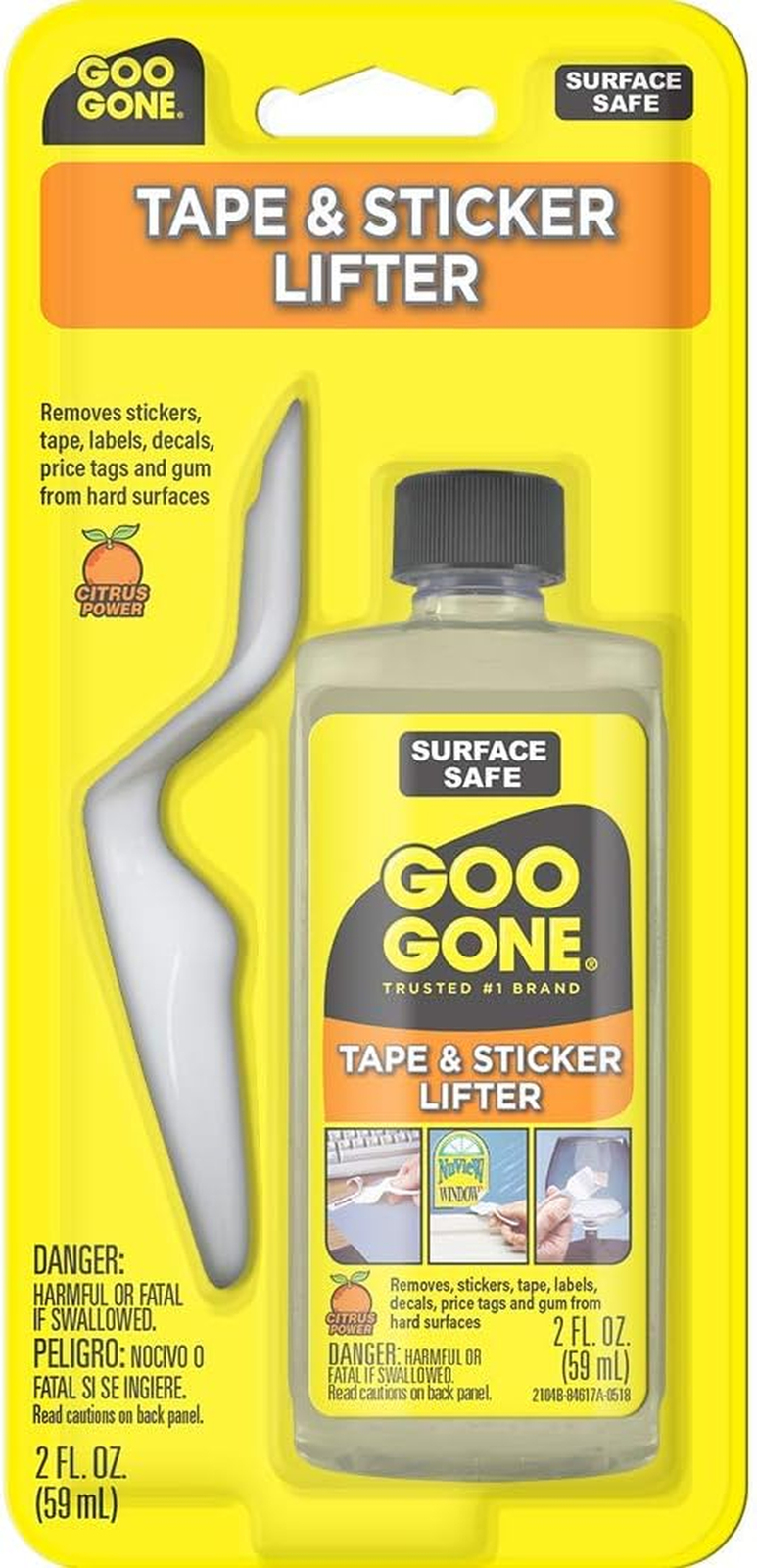 Goo Gone Sticker Lifter Adhesive Remover 2 oz Citrus Formula