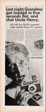 Agfa Isoflash Print Ad Camera Advertising Vintage Advertisement 1966