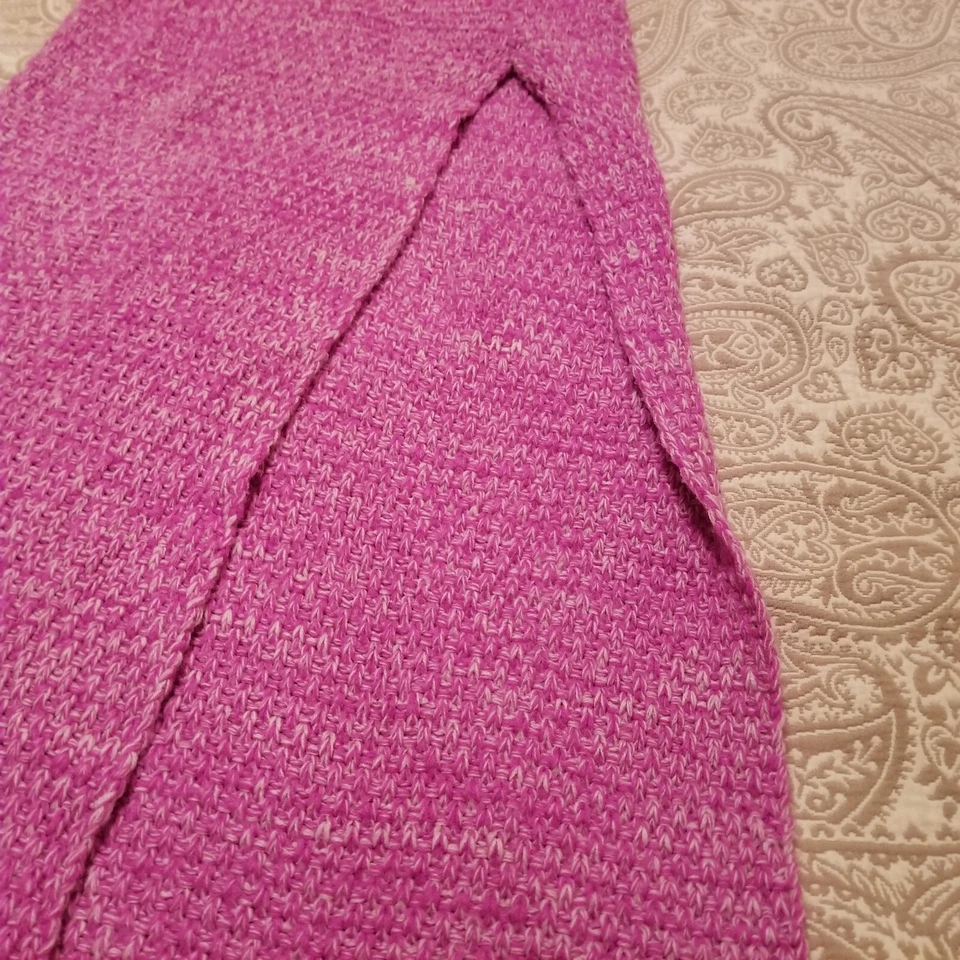 Manta Sirena Envoltura Rosa Tejida Grande Abanico Cuento 54" Largo Usada en Excelente Condición Foto 3 de 4