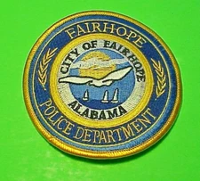 FAIRHOPE  ALABAMA  AL  3 3/4"  POLICE PATCH   FREE SHIPPING!!!