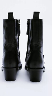 はらゆう EU42/27cm Zara Patent Shoes Women's Size EU 37 (US 6.5) Black Jewel