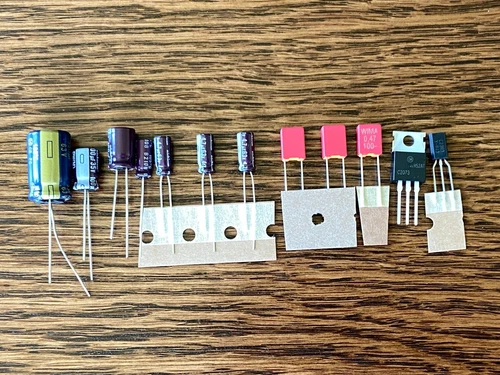 Pioneer PL-518 Speed Repair Kit Capacitors Turntable Recap Set (12 parts)