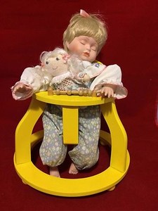 wooden baby doll