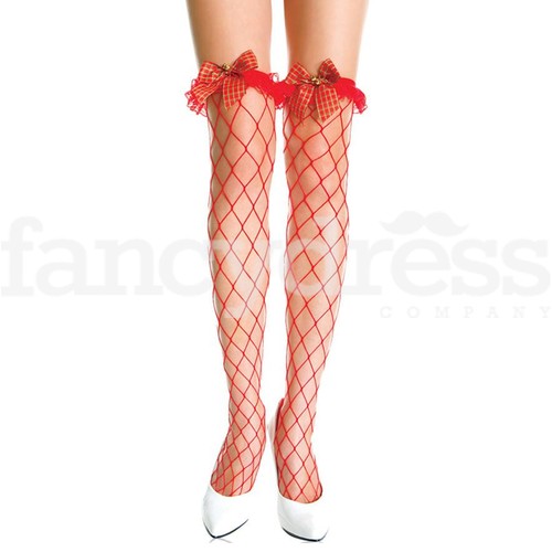 Miss Santa Tartan Bow and Bell Red 