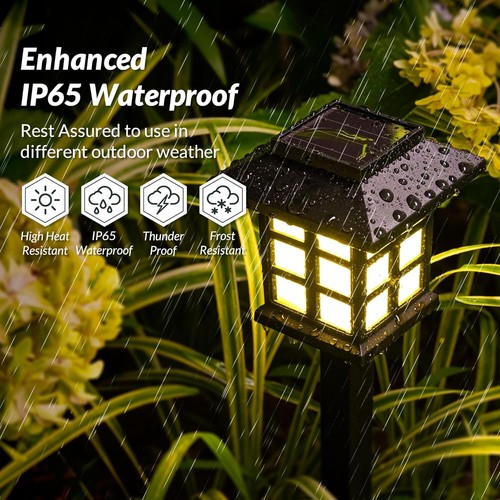 6/12Pcs Solar Garden Lights Outdoor Waterproof Landscape LED Lights Pathway Yard - Picture 7 of 25