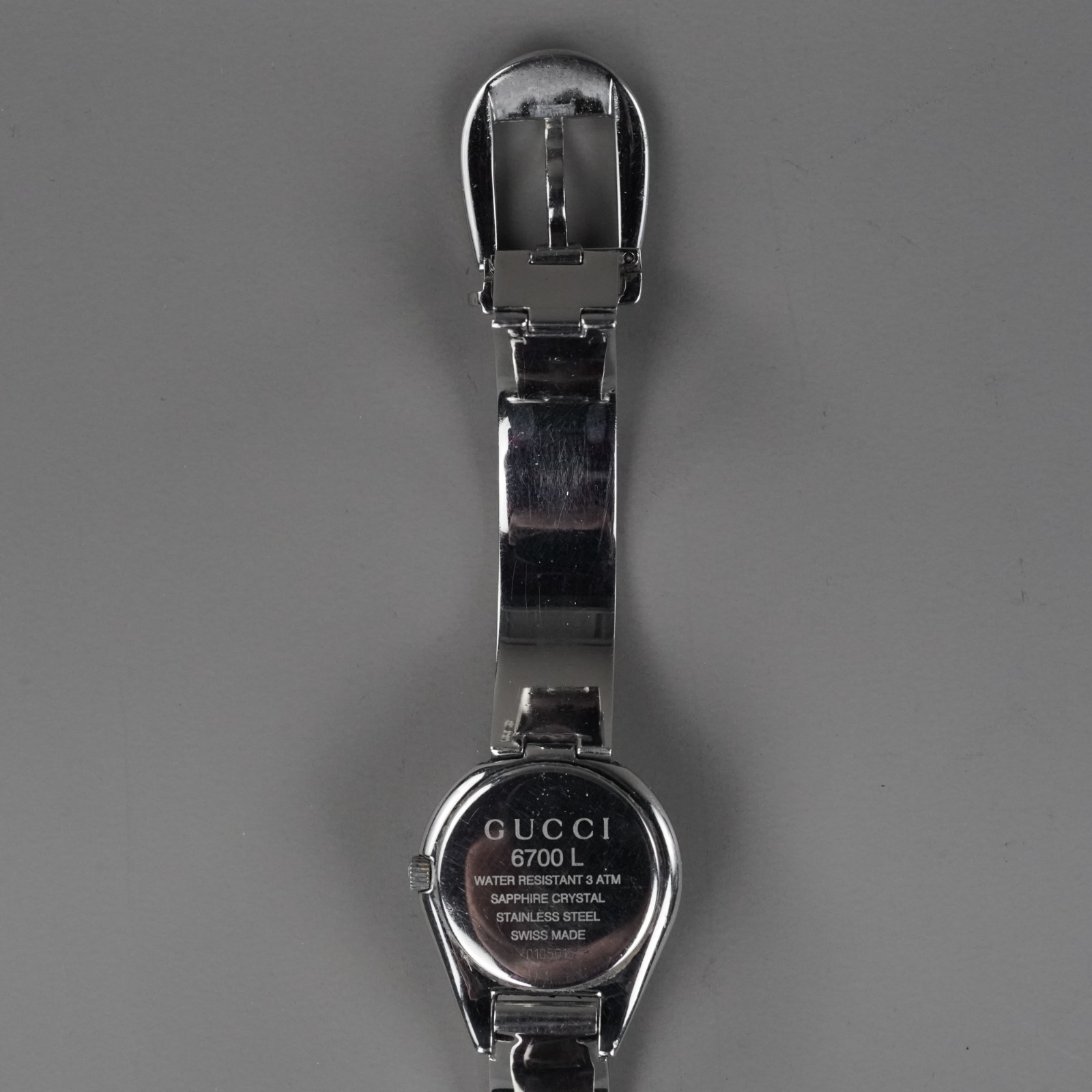 GUCCI Vintage Women's Watch 6700L Silver 27mm Vintage New Battery 0105015 thumbnail 18