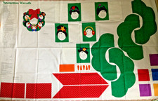 Dream Spinners VIP Cranston Snowman Wreath  Cut and Sew Fabric Panel Christmas