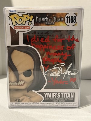 Funko Pop - Ymir s Titan #1168 - Signed by Elizabeth Maxwell- JSA COA AOT 