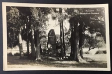 RPPC Sempach Winkelried Monument Stans Switzerland Real Photo Postcard