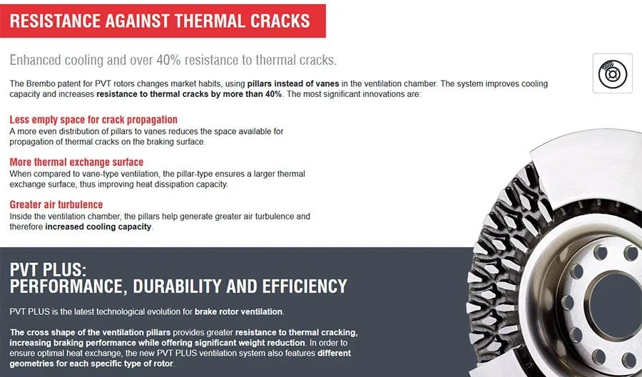 For Volkswagen EuroVan 93-95 Brembo Replacement Plain Vented Front Brake Rotor - Imagem 4 de 4