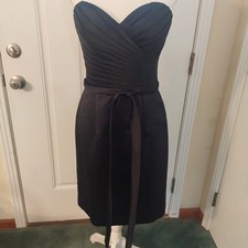 Affairs Mori Lee Womens 10 Strapless Cocktail Dress Pleated Sweetheart Bodice