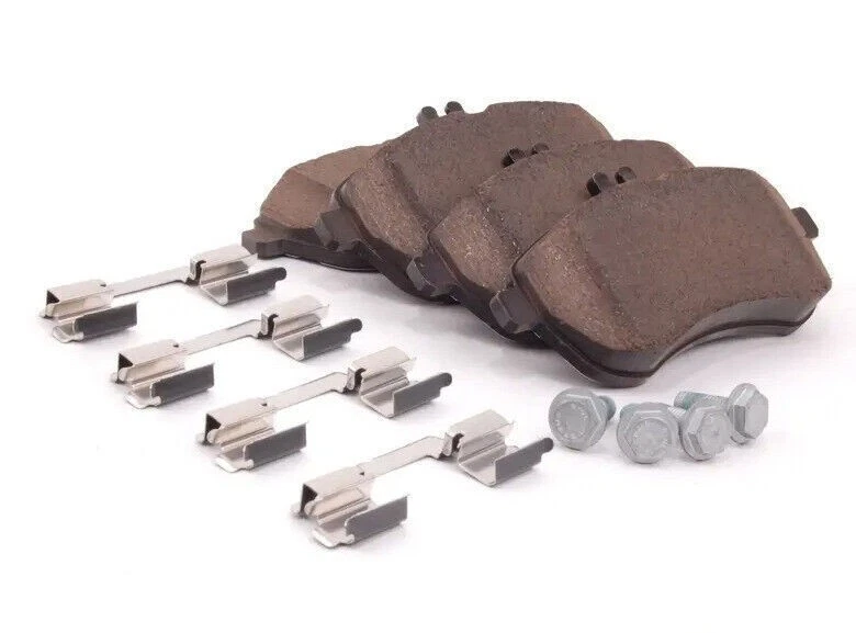 Juego de pastillas de freno delanteras y 2 rotores Mercedes C250 2010-2015 295 mm con sensor OEM Foto 3 de 4