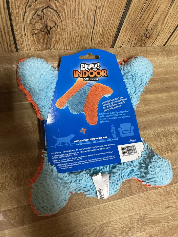 Chuckit! ARDILLA VOLADORA INTERIOR para buscar perro peluche suave para un tiempo de juego seguro y silencioso Foto 3 de 3