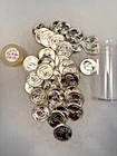 1958P WASHINGTON QUARTER 90% SILVER CH. BU BRILL. UNC. 40 COIN ROLL  TYPE B REV.