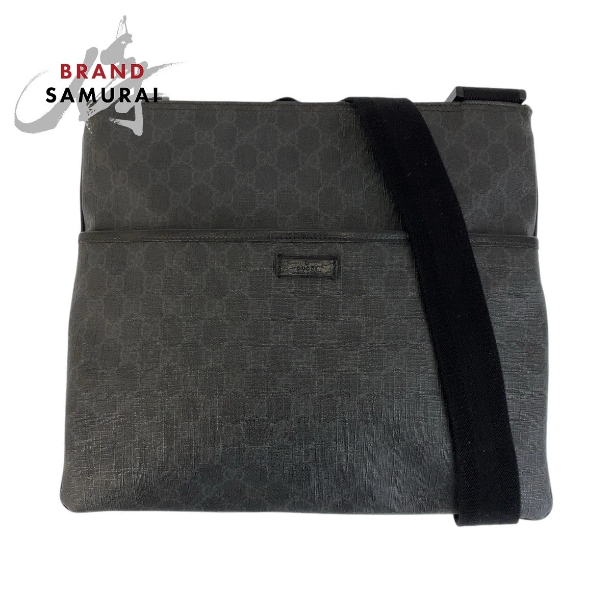 Sac bandoulière Gucci noir Gg Supreme toile 162904 messager pour femme
