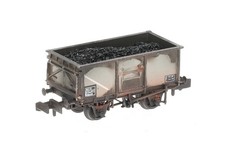 377-255A Graham Farish N Gauge BR 16T Steel Mineral Wagon Deluxe Weathered