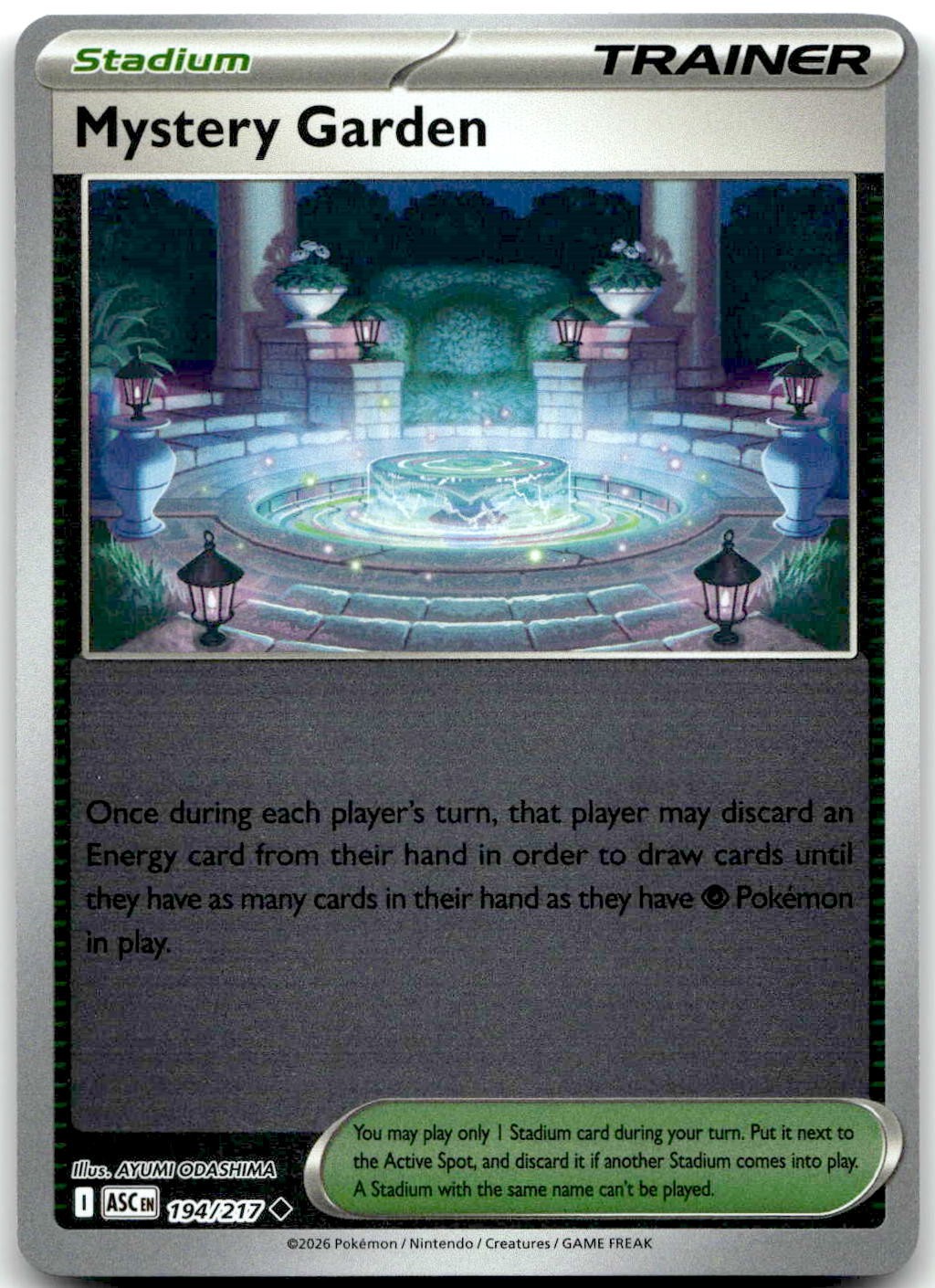 Pokemon Mystery Garden Ascended Heroes ASC #194/217 Uncommon Reverse Holo NM