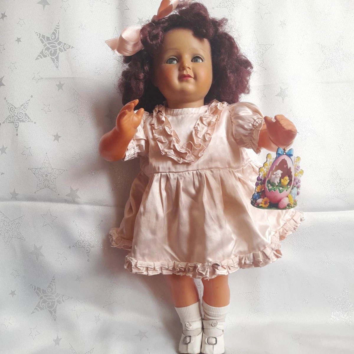 Ancienne Poupée Bella 27cm En Celluloïd – Yeux Bleus, Vintage