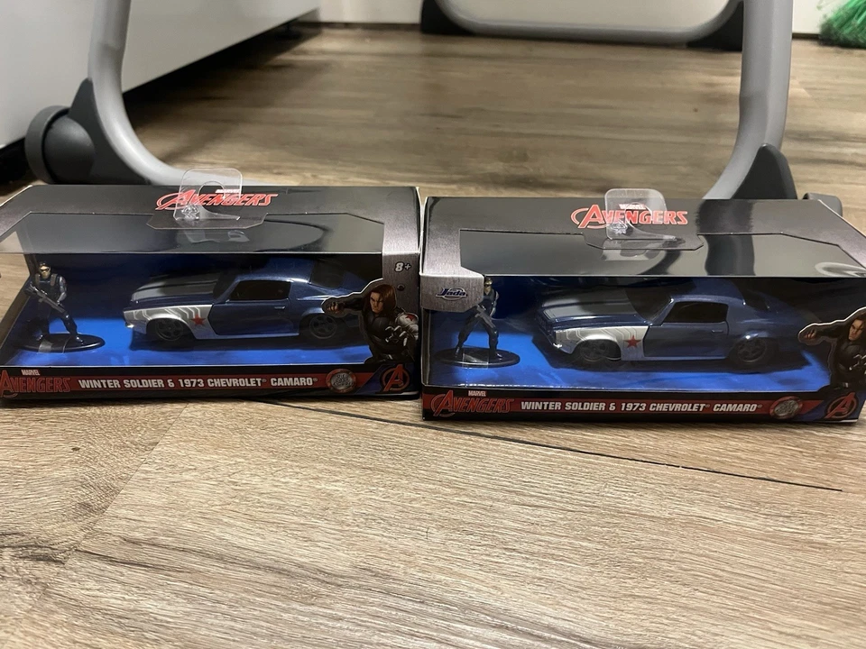 1973 Chevrolet Camaro Dark Blue Metallic with Gray Stripes and Winter Soldier by - Image 4 of 4