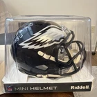 Jordan Mailata Signed Philadelphia Eagles Alternate Black Mini Speed Helmet BAS