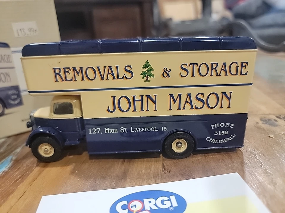 Corgi 97089 Bedford Pantechnicon - John Mason Removals & Storage Liverpool - Image 3 of 4