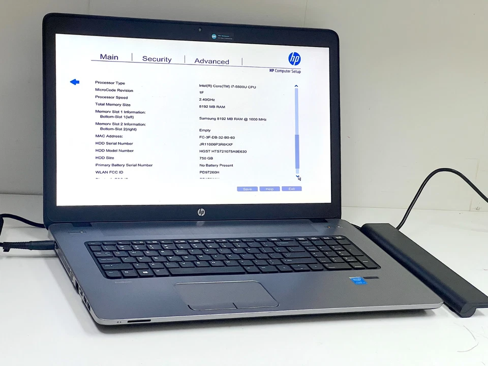 HP ProBook 470 G2 i7 5th Gen 2.4Ghz 8GB RAM HD+ 17.3” - image 2 of 4