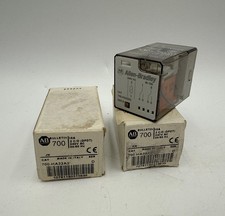 2PC Allen Bradley 700-HA32A2 Relay 10A 240VAC 2 C/O DPDT 8 Pin Plug In