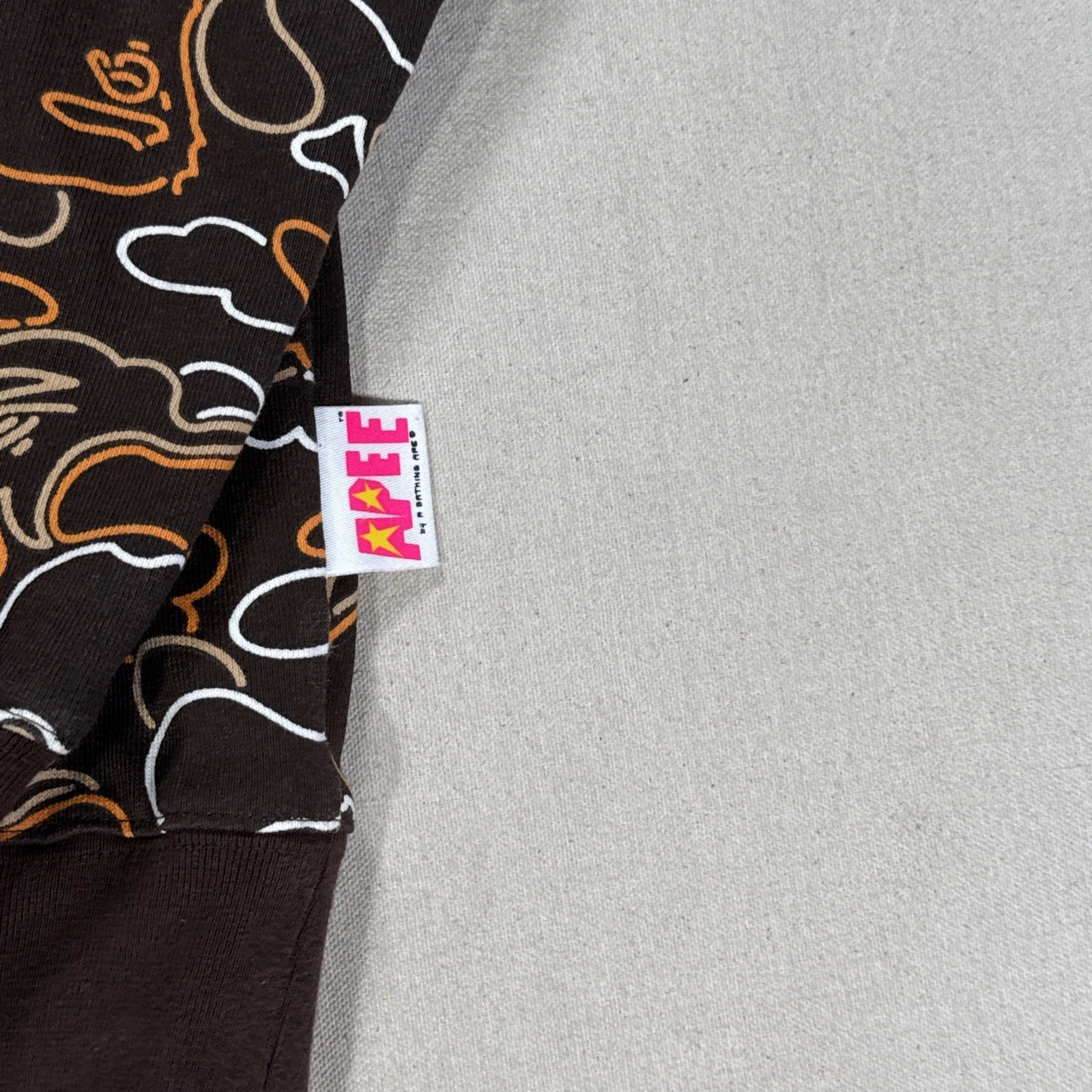 A Bathing Ape Reversible Jacket Mens Small Camo Hoodie Full Zip Pockets - product detail image 5