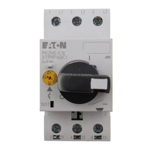 EATON XTPRP16BC1-GR1 MANUAL MOTOR PROTECTOR, 0.16A, ROTARY, FRAME B