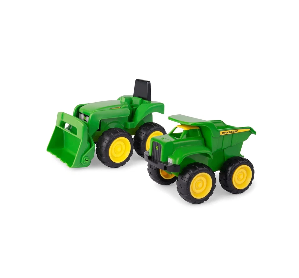 John Deere Camion Benne et Tracteur Jouet de 15,2 cm avec Chargeur, Vert Camion - Photo 3/4