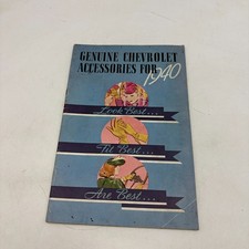 Vintage Chevrolet 1940 Accessories Sales Brochure Original Look Fit Are Best Vintage Chevrolet 1940 Accessories Sales Brochure Original Look Fit Are Best