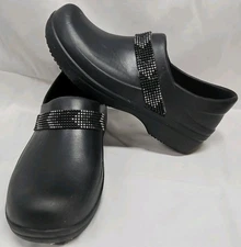 Crocs Neria Pro II Works Clogs Slip Resistant Nurse Shoes Comfort Black Womens 7
