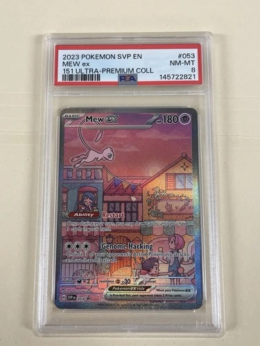 PSA 8 NM-MINT Mew Ex SVP053 ALTERNATE ART HOLO 151 UPC PROMO Pokemon Card