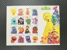 US Stamps 2019 Sesame Street5 Sheets of 20 / A total of 100