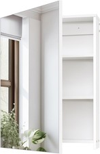 Wall-Mounted Bathroom Vanity W/ Mirror Medicine Cabinet W/ Storage Function