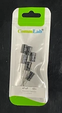 6 pack  CHONGX    47uF 50v electrolytic Radial lead Capacitors. 47 uF