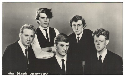 V9207/ The Black Sparrows  Rock- Popgruppe Niederlande Autogrammkarte ca.1968