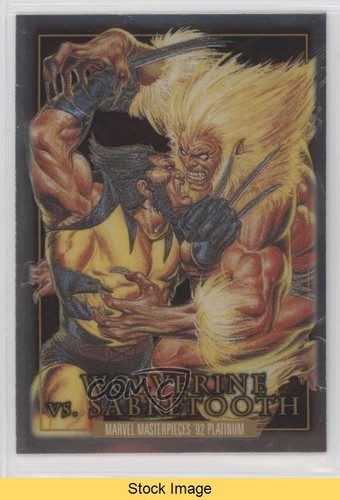 2024 Marvel Masterpieces '92 Battle Spectrum Wolverine Vs Sabretooth LESEN a2e