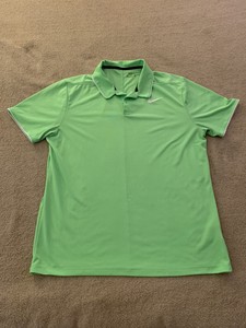 green nike golf polo