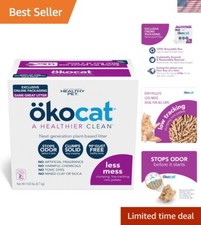 Less Mess Natural Wood Clumping Cat Litter   14.8 lbs Mini-Pellets for Easy C...