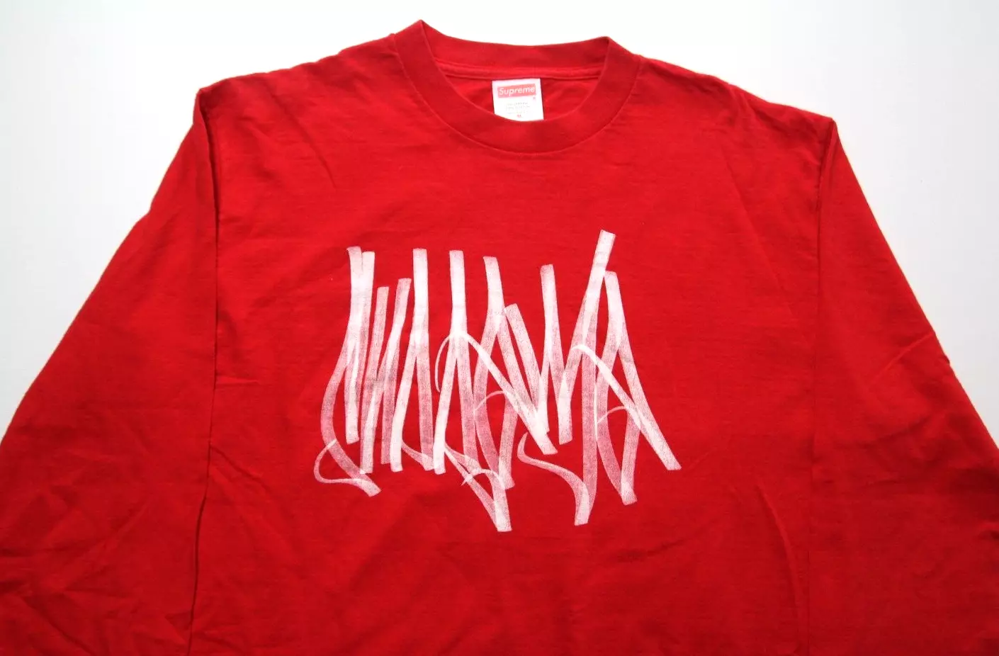 2001 SUPREME x JOSE PARLA ~HANDSTYLE~ TEE M graph/logo/étiquette/vtg/rammellzee/sane/sb