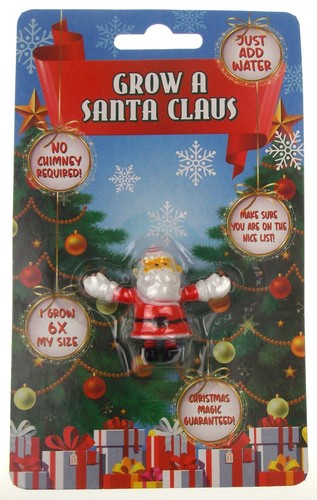 Grow A Santa Claus Menge 2 Nur Wasser hinzufügen 6X Wiederverwendbar Geschenk Spielzeug Strumpf Füller - Bild 3 von 4