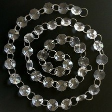10M Garland Diamond Strand Acrylic Crystal Bead Curtain Wedding Decor Hang Chain