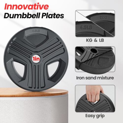 Verstellbare Hanteln 35lbs Freigewicht Set mit Anschluss 4 in 1 Hanteln Set - Bild 6 von 7