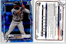 Akil Baddoo 2021 Bowman Chrome Sapphire #34 Tigers RC Rookie