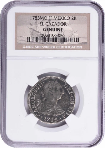 1783 Mo FF Mexico 2 Reales El Cazador Genuine NGC