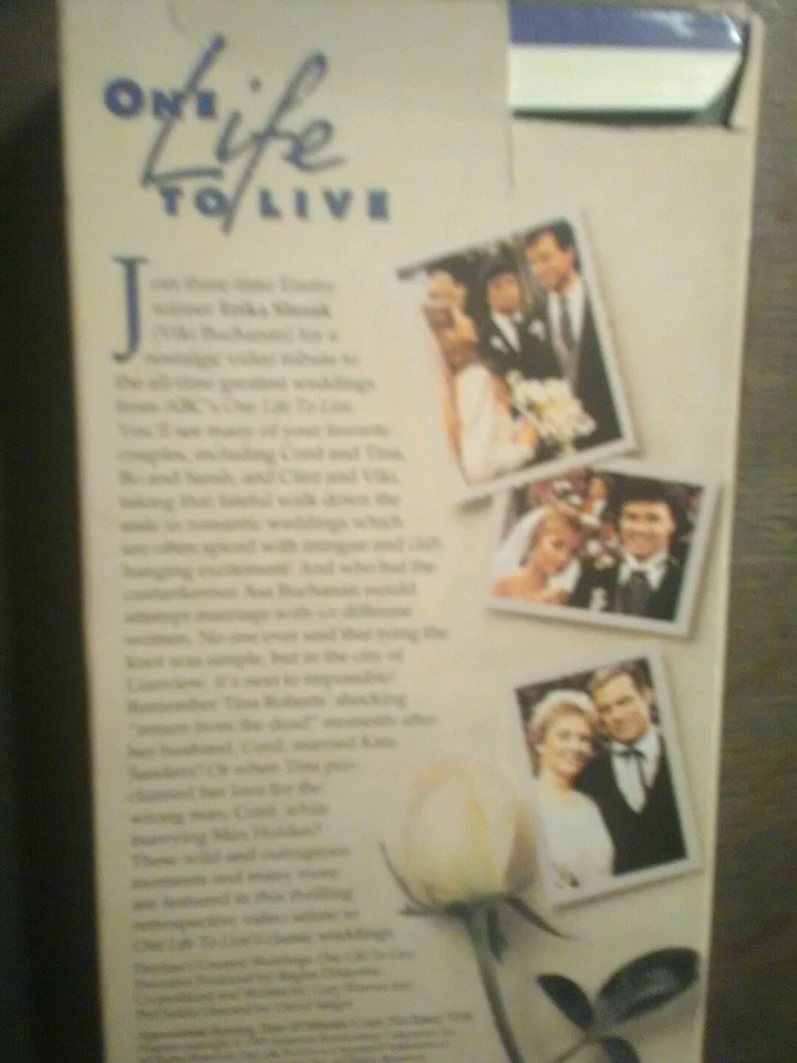 DAYTIME TV SOAPS ONE LIFE TO LIVE DAYTIME'S GREATEST WEDDINGS  VHS .. - Image 4 of 4